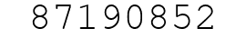 Number 87190852.
