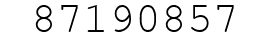 Number 87190857.