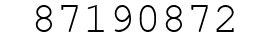 Number 87190872.