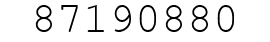 Number 87190880.