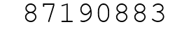 Number 87190883.