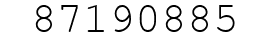 Number 87190885.