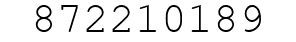 Number 872210189.