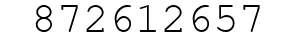 Number 872612657.