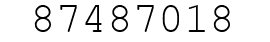 Number 87487018.