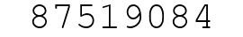 Number 87519084.