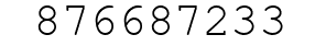 Number 876687233.