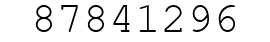 Number 87841296.