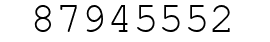 Number 87945552.