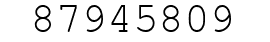 Number 87945809.