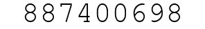 Number 887400698.