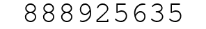 Number 888925635.