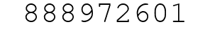 Number 888972601.