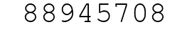 Number 88945708.