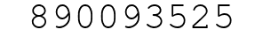 Number 890093525.
