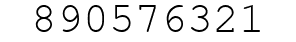 Number 890576321.