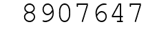 Number 8907647.