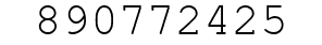 Number 890772425.