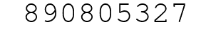 Number 890805327.