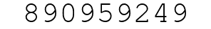 Number 890959249.