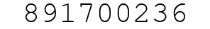 Number 891700236.