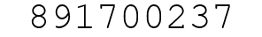 Number 891700237.