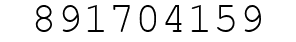 Number 891704159.