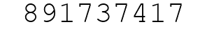 Number 891737417.