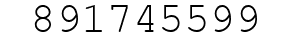 Number 891745599.