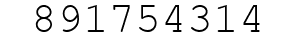 Number 891754314.