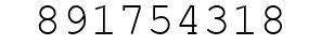 Number 891754318.
