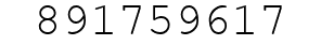 Number 891759617.