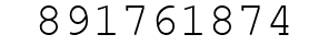 Number 891761874.