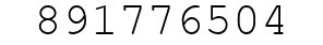 Number 891776504.
