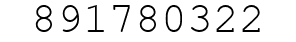 Number 891780322.