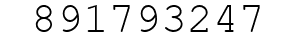 Number 891793247.