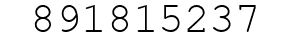 Number 891815237.