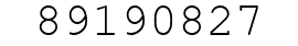 Number 89190827.