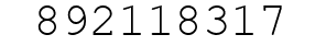 Number 892118317.