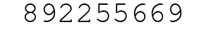 Number 892255669.