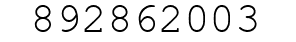 Number 892862003.