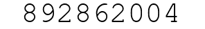 Number 892862004.