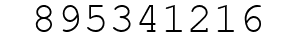 Number 895341216.