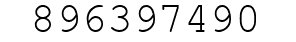 Number 896397490.