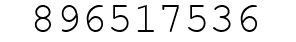 Number 896517536.