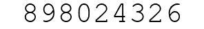 Number 898024326.