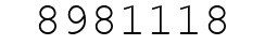 Number 8981118.