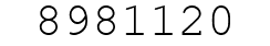 Number 8981120.