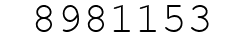 Number 8981153.