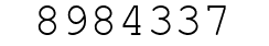 Number 8984337.